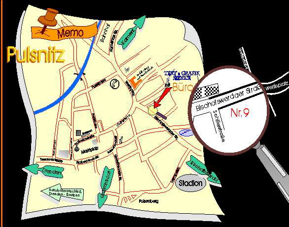 Plan Pulsnitz Skizze
